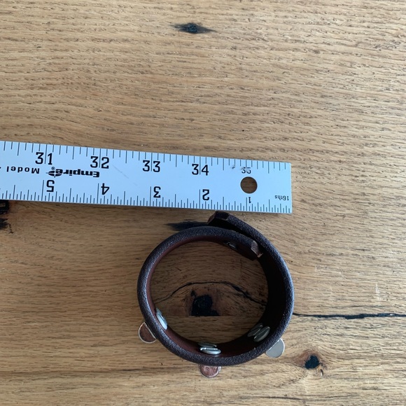 Bullet Leather Bracelet Snap on Unisex Preloved‎ - Picture 2 of 8